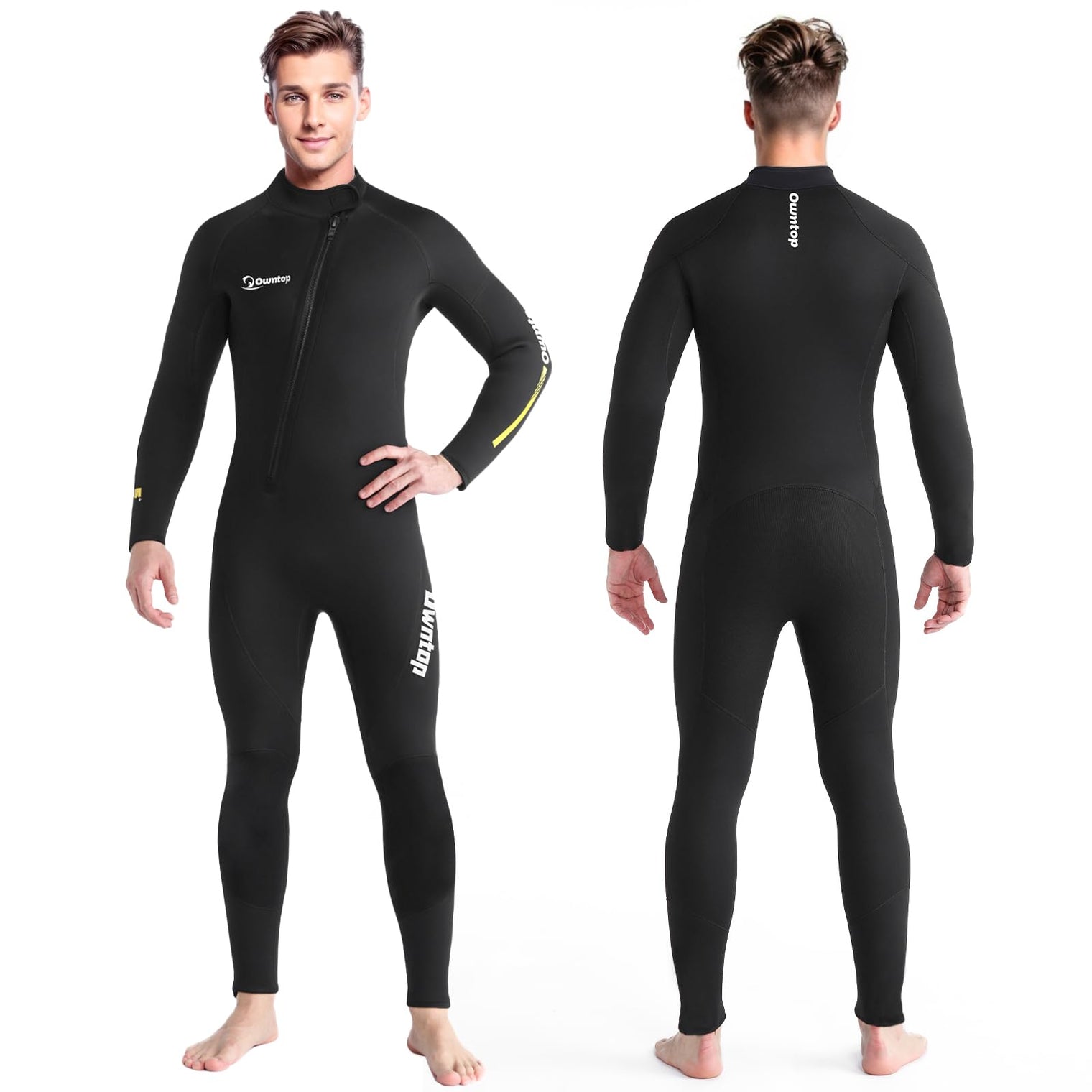Owntop 5mm Men's Wetsuit - Full Length Thermal Diving Suit with UPF 50+