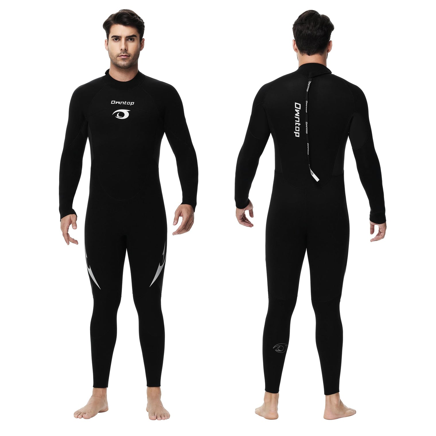 Owntop 5mm Men's Wetsuit - Back Zip Full Length Thermal Scuba Suit