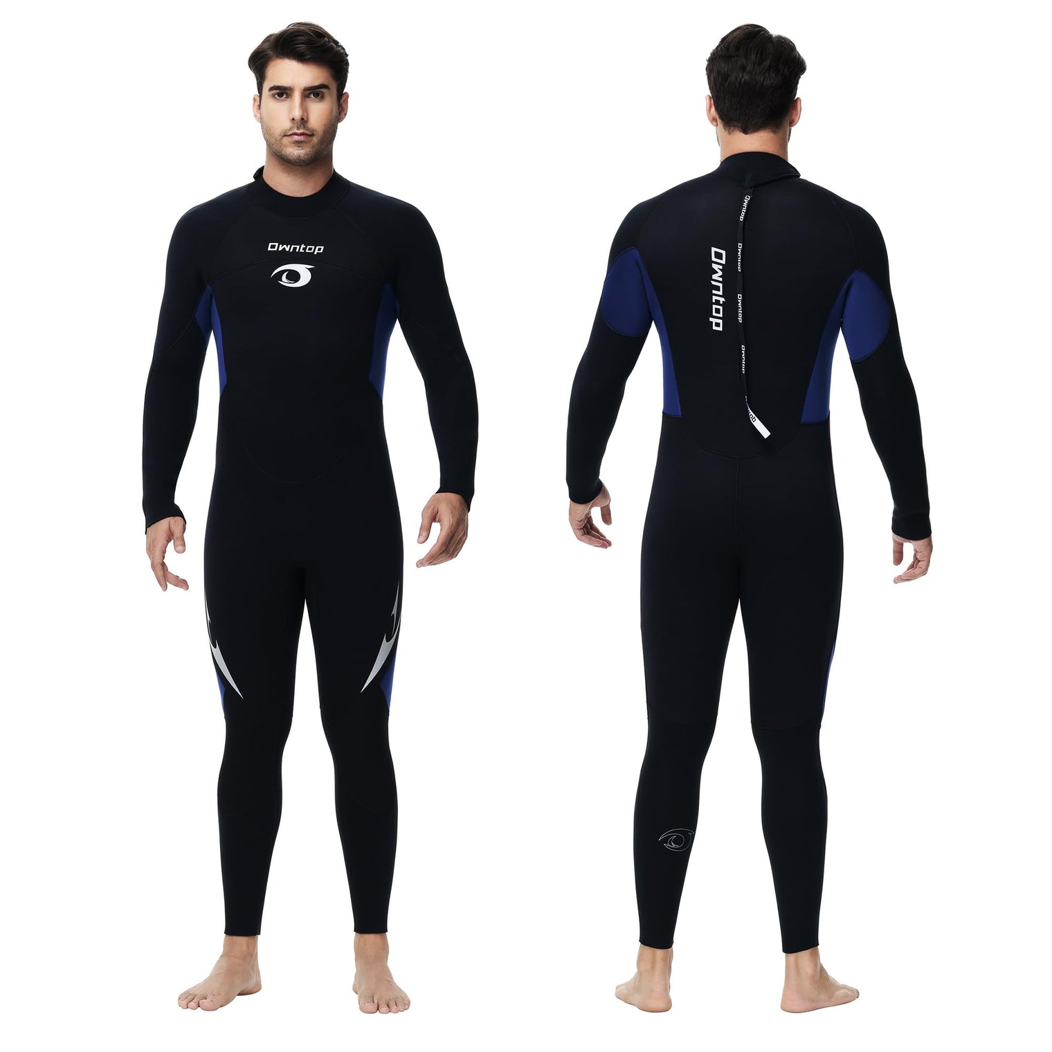 Owntop 5mm Men's Wetsuit - Back Zip Full Length Thermal Diving Suit