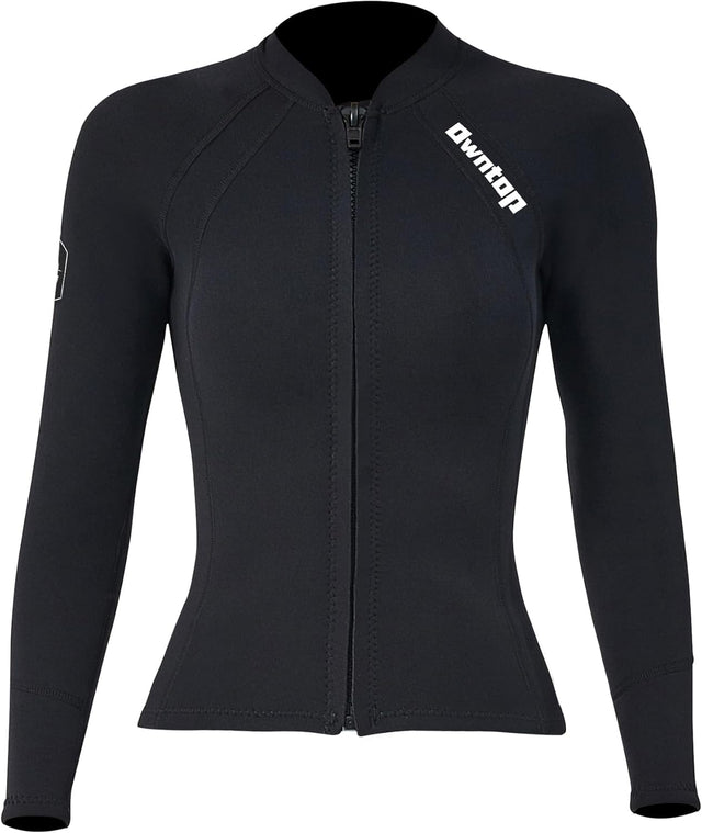 Owntop 2MM Wetsuit Top for Women - Long Sleeve Thermal Swim Jacket