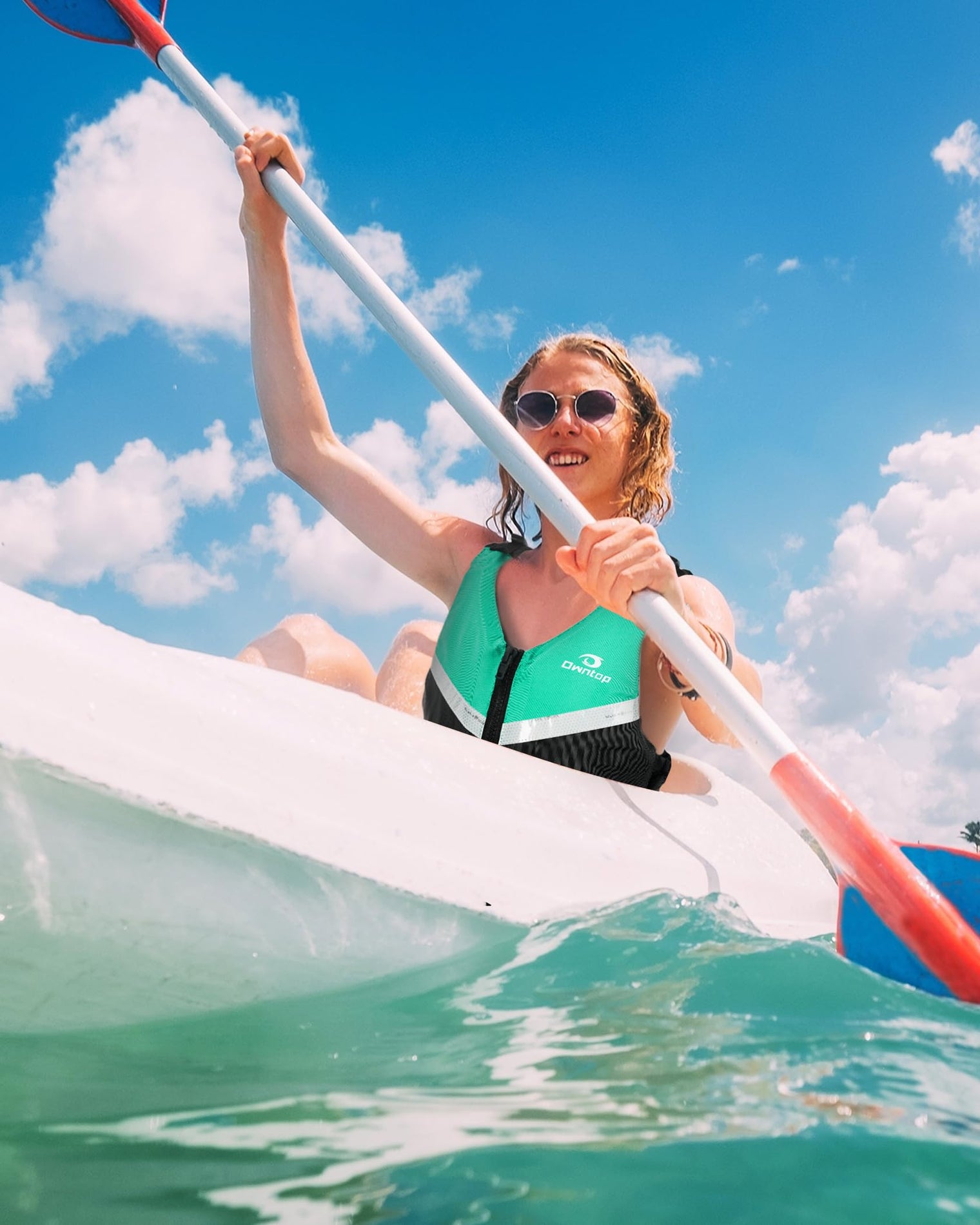 Owntop Ultra-Thin Swim Jacket - Secure Fit with Crotch Strap for Water Sports