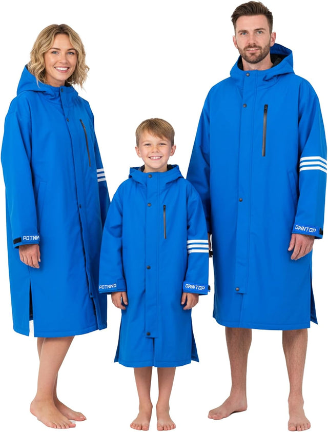 Owntop Waterproof Swim Parka - All-Season Changing Robe for Kids & Adults