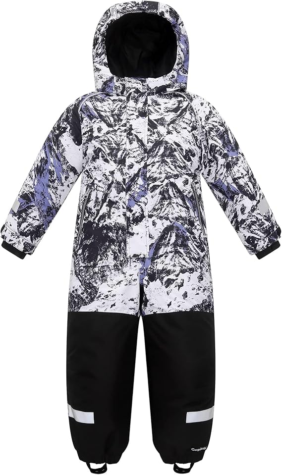Kids All-in-One Snowsuit - Waterproof Ski Jumpsuit for Boys & Girls