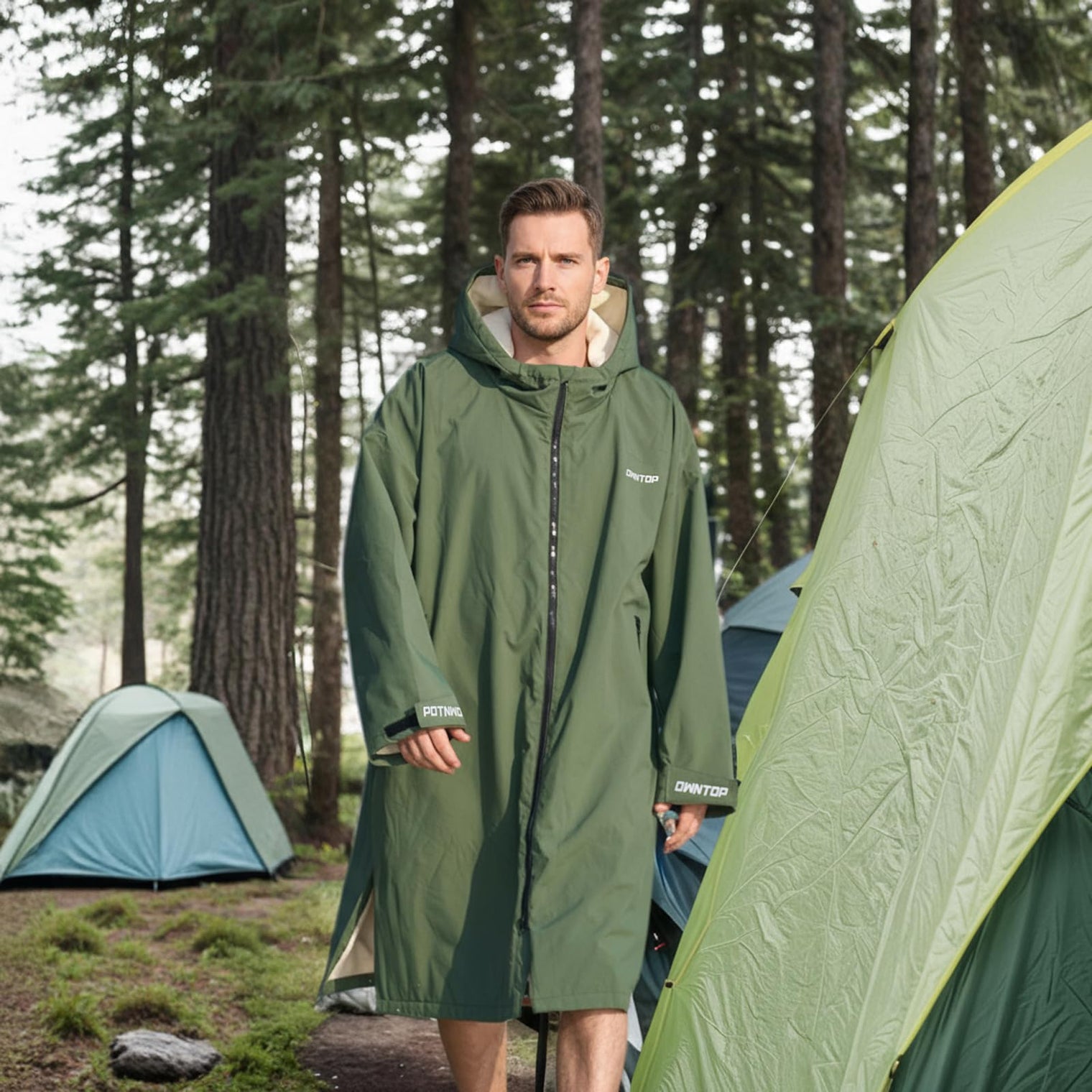 Owntop Bat Wing Swim Parka - 3-Second Dry Changing Robe for All Ages