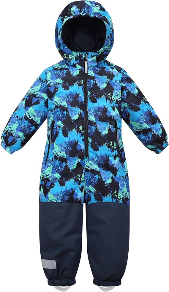 Owntop Kids One-Piece Snowsuit - Waterproof & Reflective Winter Gear