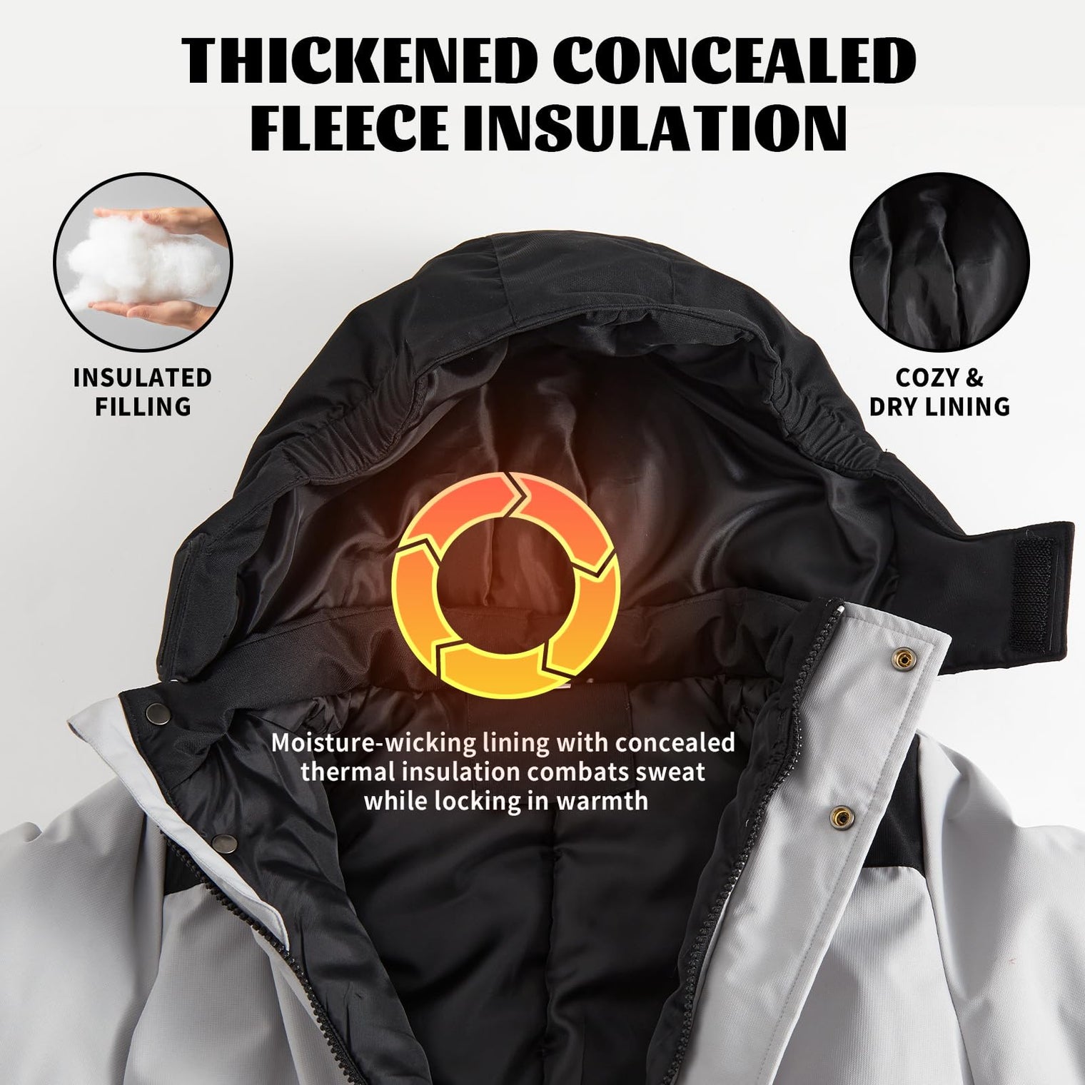 Owntop Kids All-Weather Snowsuit - Lightweight Insulated One-Piece for Winter Sports