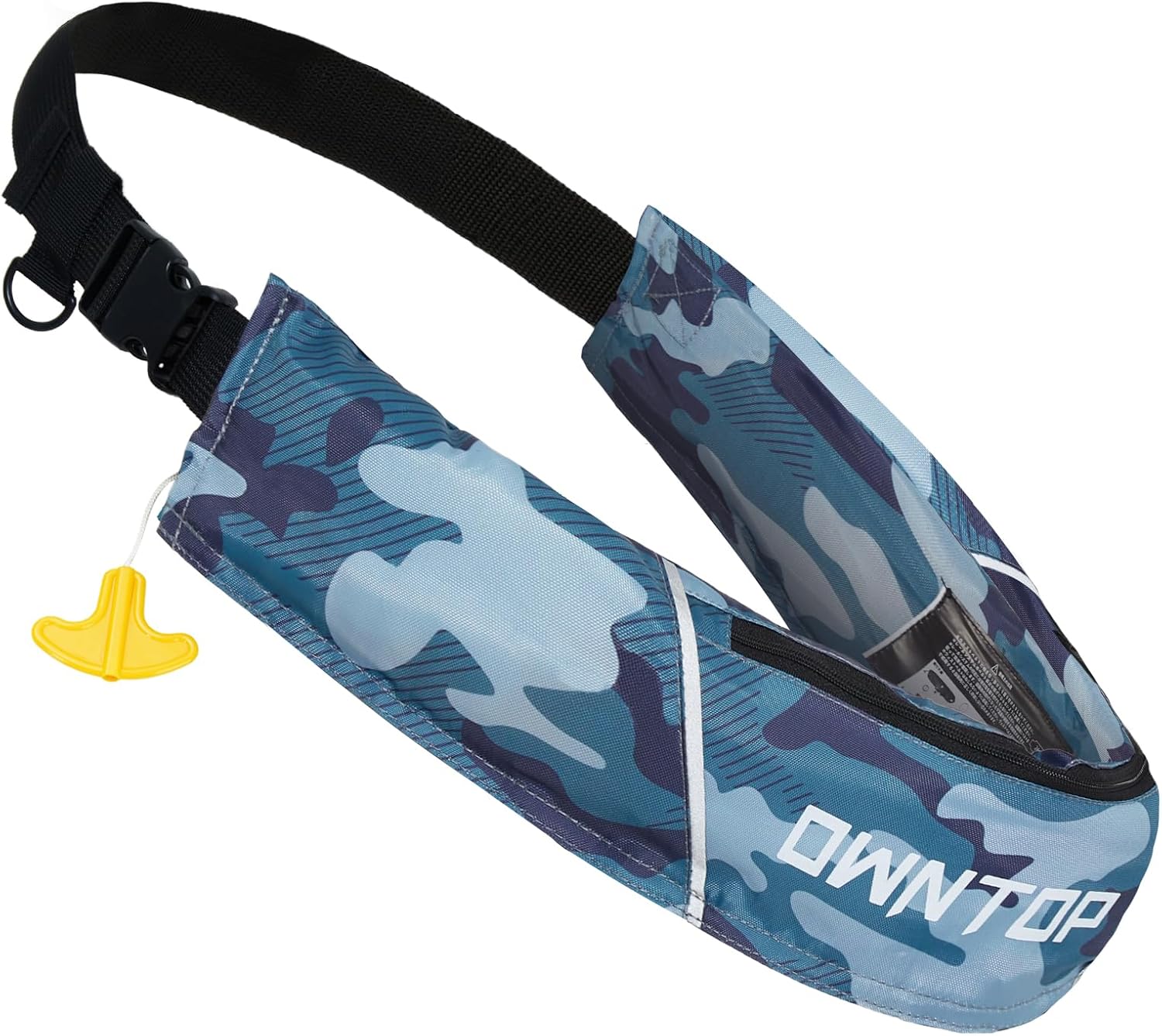 Owntop Auto/Manual Inflatable Swim Vest - Dual-Mode Safety Belt for Water Sports