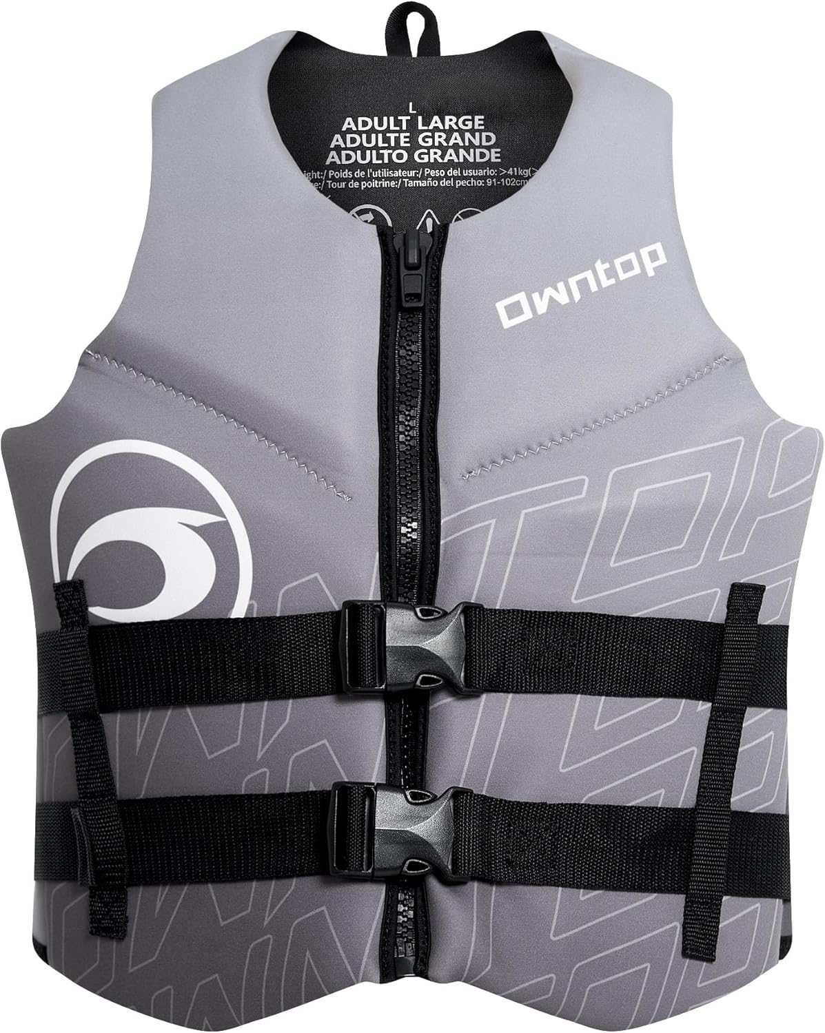 Owntop Neoprene Swim Vest - Adjustable Buoyancy Jacket for Water Sports
