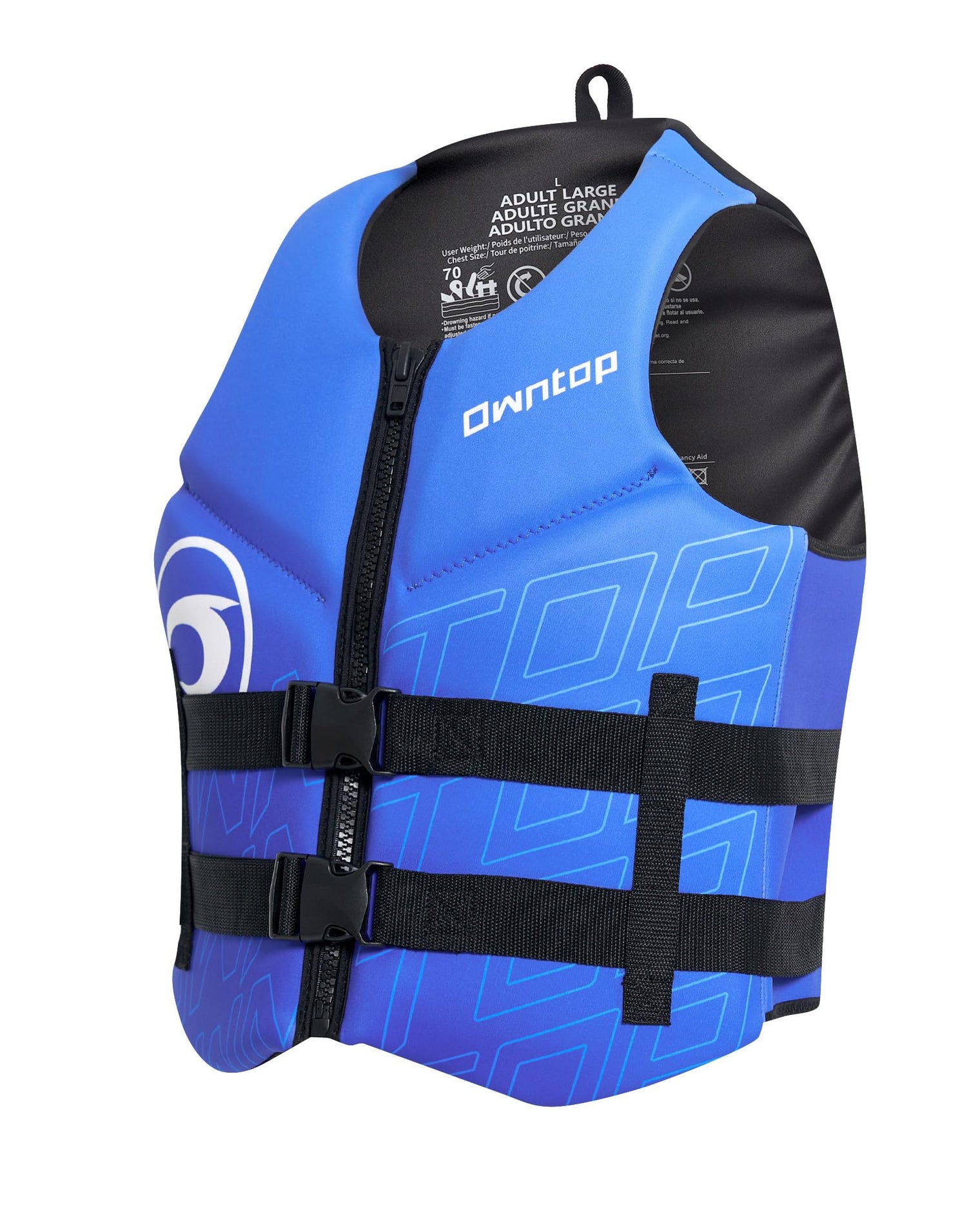 Owntop Neoprene Swim Vest - Adjustable Buoyancy Jacket for Water Sports