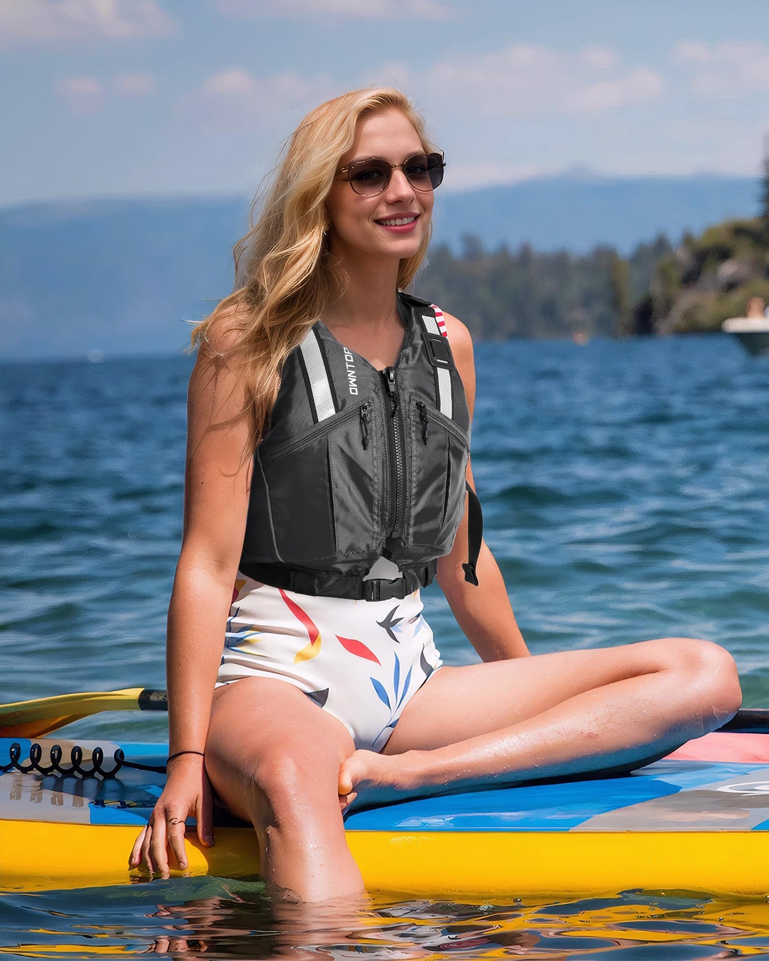 Owntop Ultra-Light Swim Vest - Freedom Movement Design with Large Storage