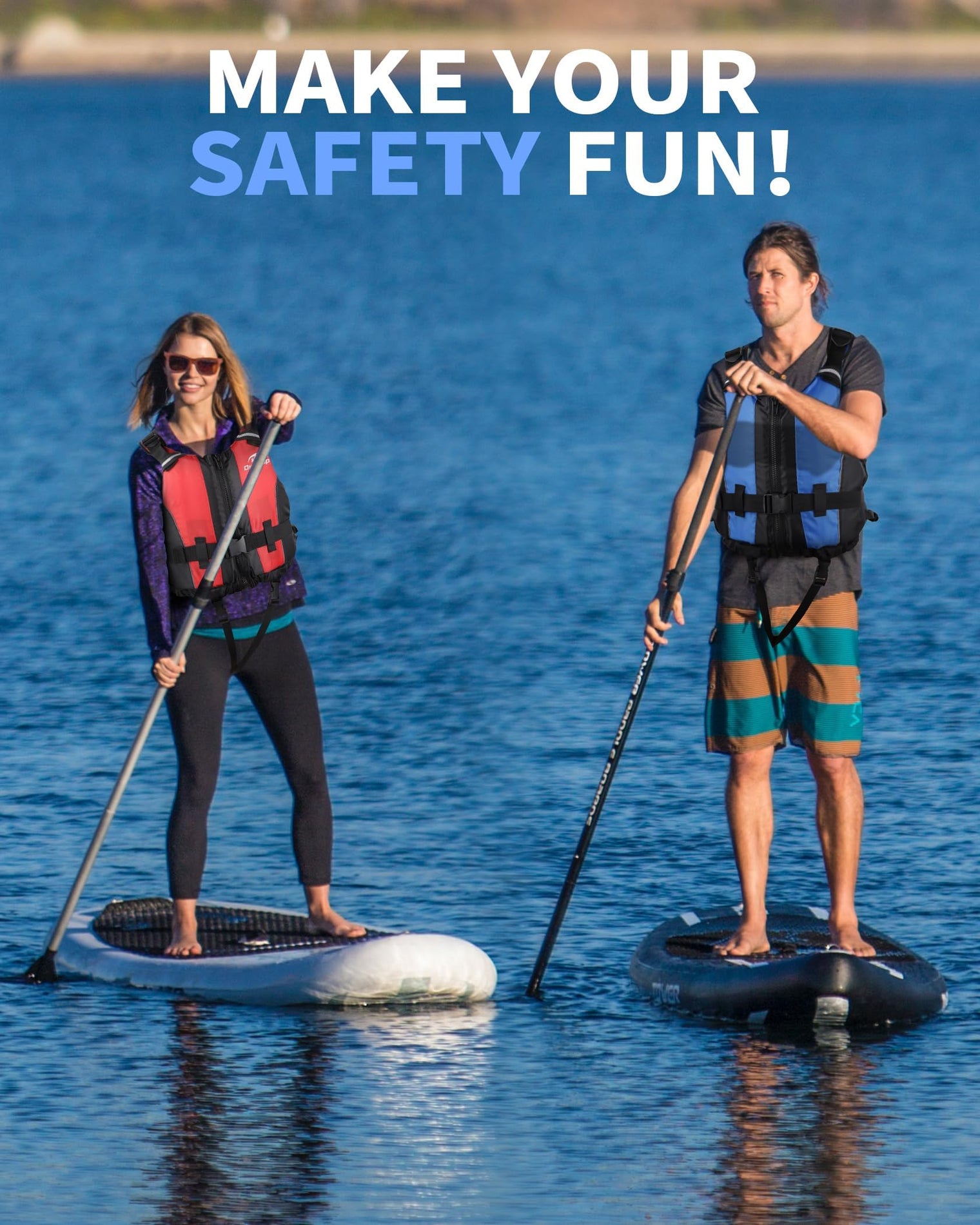 Owntop Adjustable Swim Vest - Comfort Fit Jacket for Water Sports