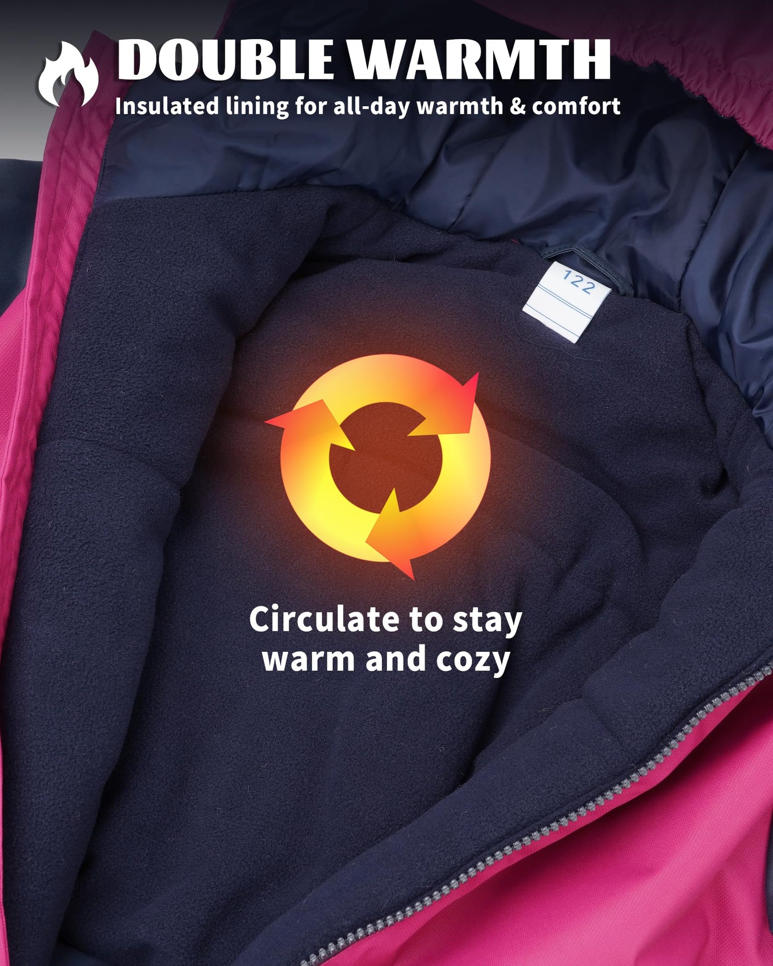 Owntop Kids One-Piece Snowsuit - Waterproof & Reflective Winter Gear