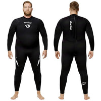 Owntop Plus Size  Wetsuit Men - 3/2mm Back Zip Full Body Thermal Suit
