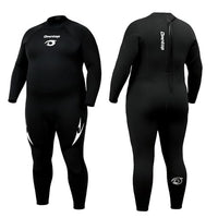Owntop Plus Size  Wetsuit Men - 3/2mm Back Zip Full Body Thermal Suit