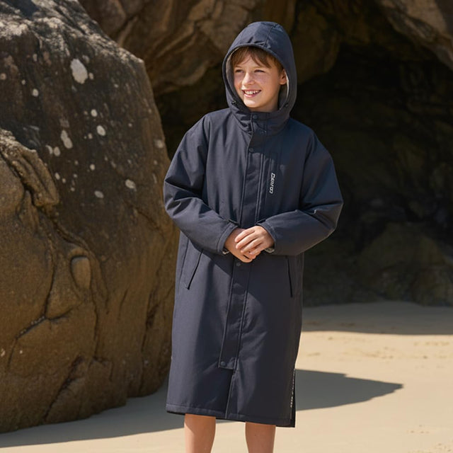 Owntop Waterproof Surf Poncho - All-Season Changing Robe with Zip Pockets