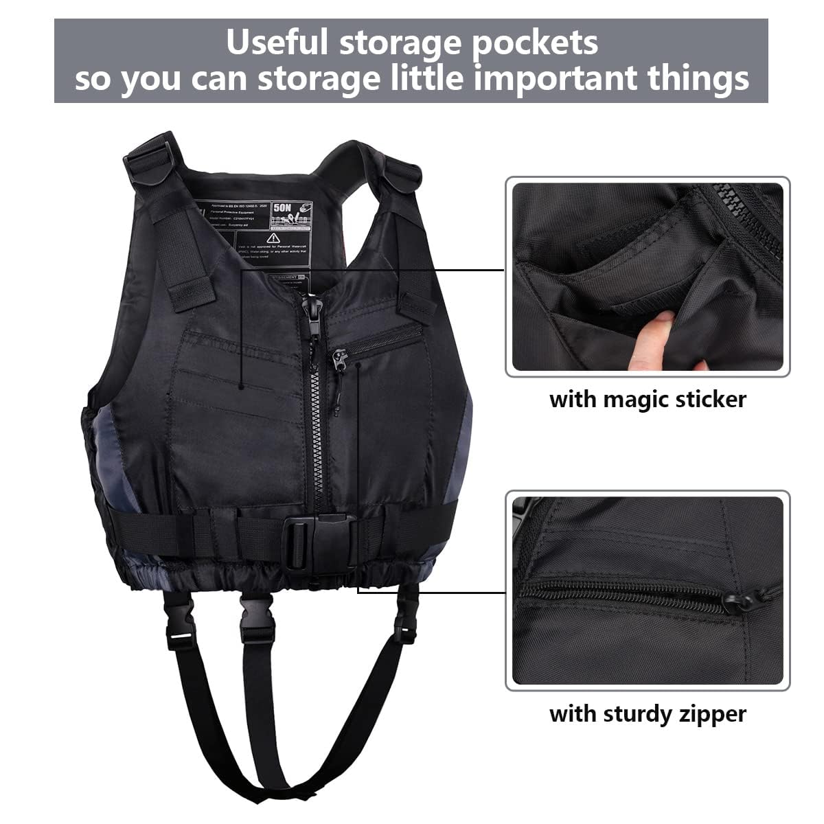 Owntop Adjustable Swim Vest - Universal Buoyancy Aid for Water Sports