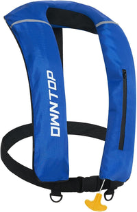 Owntop Manual Inflatable Swim Vest - 150N Buoyancy Aid for Water Sports