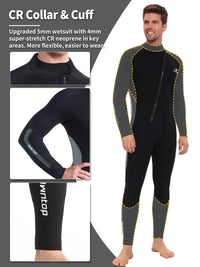 Owntop 5mm Men's Wetsuit - Full Length Thermal Protection for Water Sports