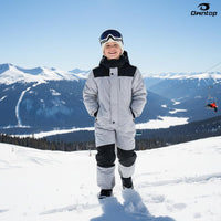 Owntop Kids All-Weather Snowsuit - Lightweight Insulated One-Piece for Winter Sports