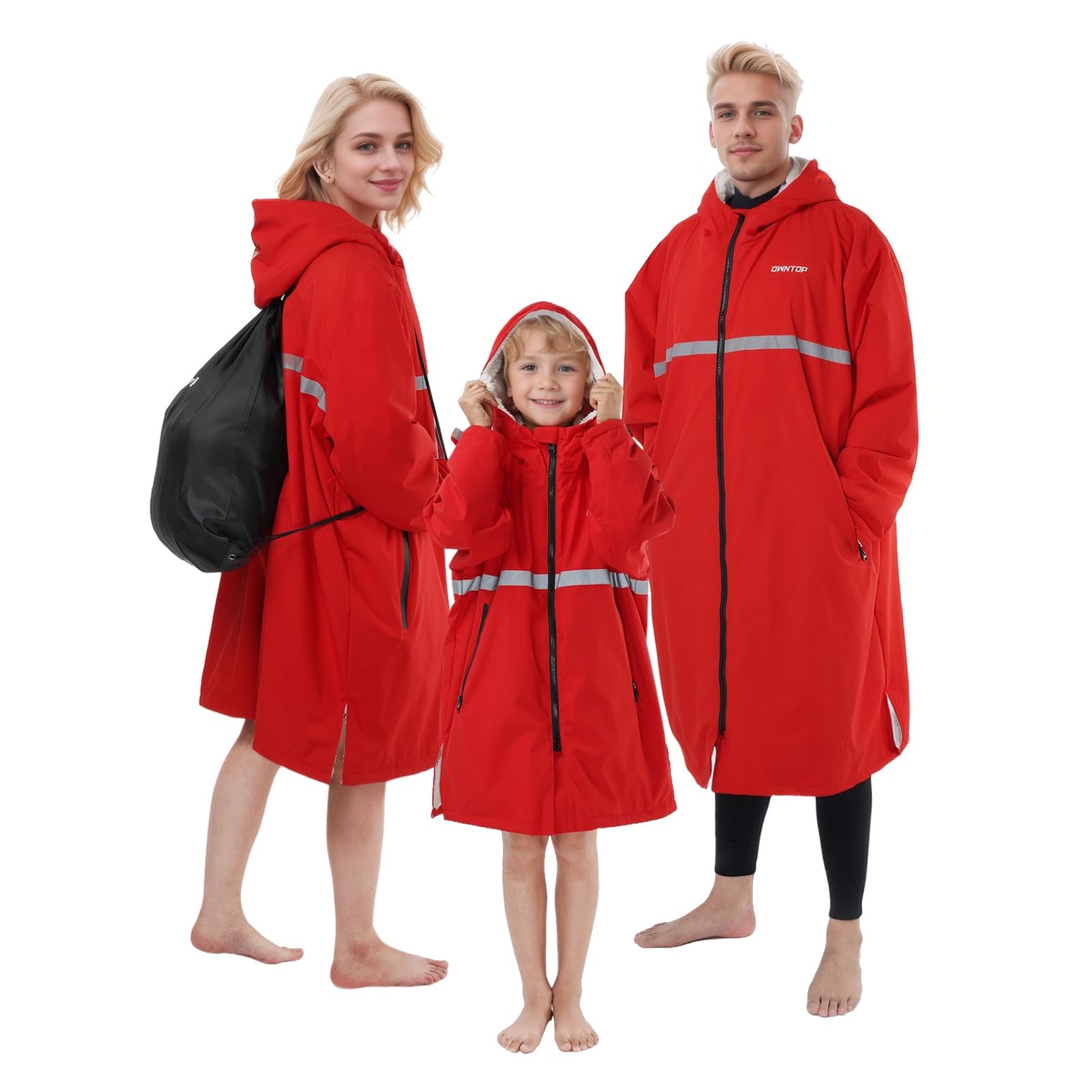 Surf Poncho Changing Robe - Windproof Thermal Swim Parka
