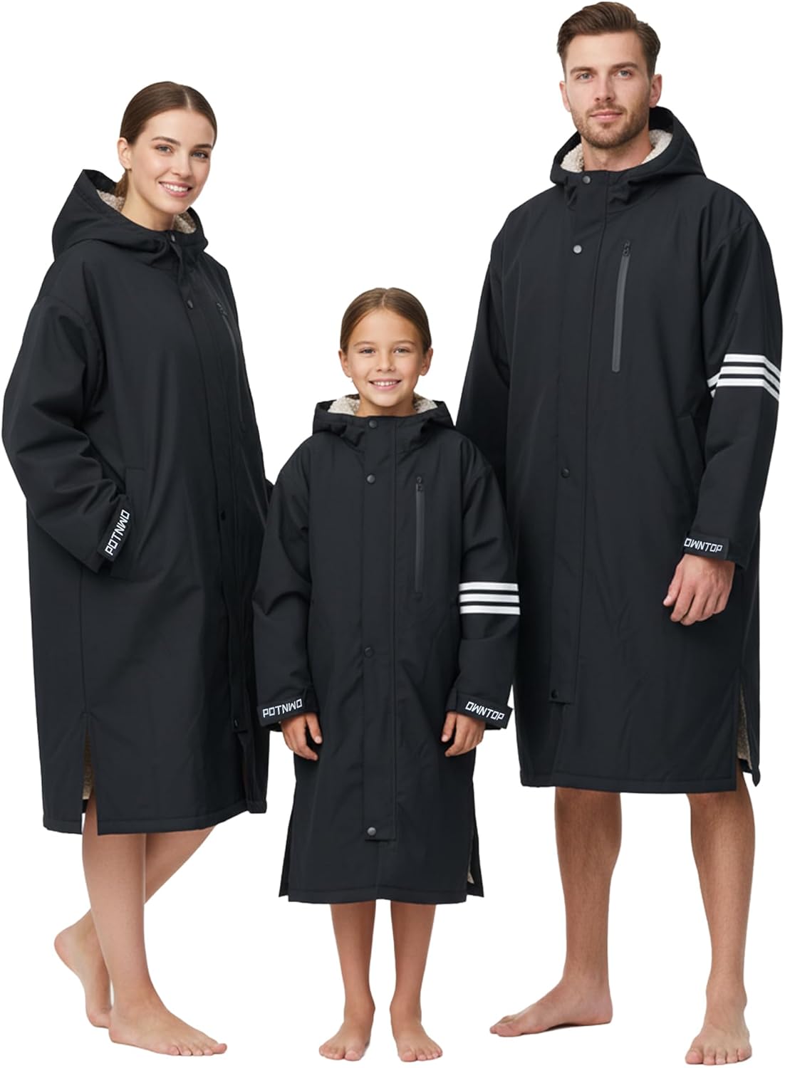 Owntop Waterproof Swim Parka - All-Season Changing Robe for Kids & Adults