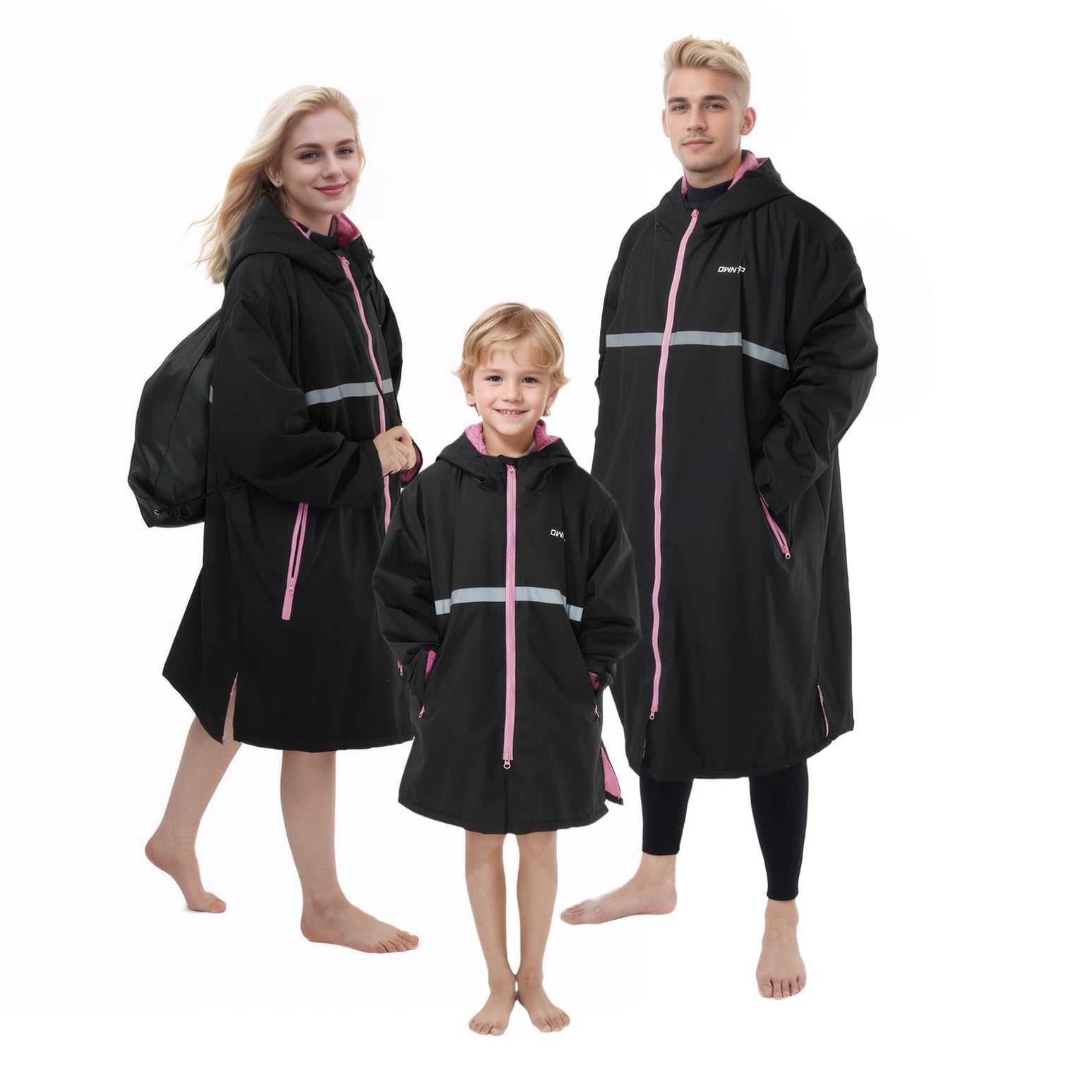 Surf Poncho Changing Robe - Windproof Thermal Swim Parka