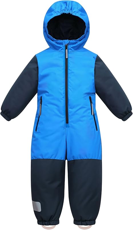Owntop Kids One-Piece Snowsuit - Waterproof & Reflective Winter Gear