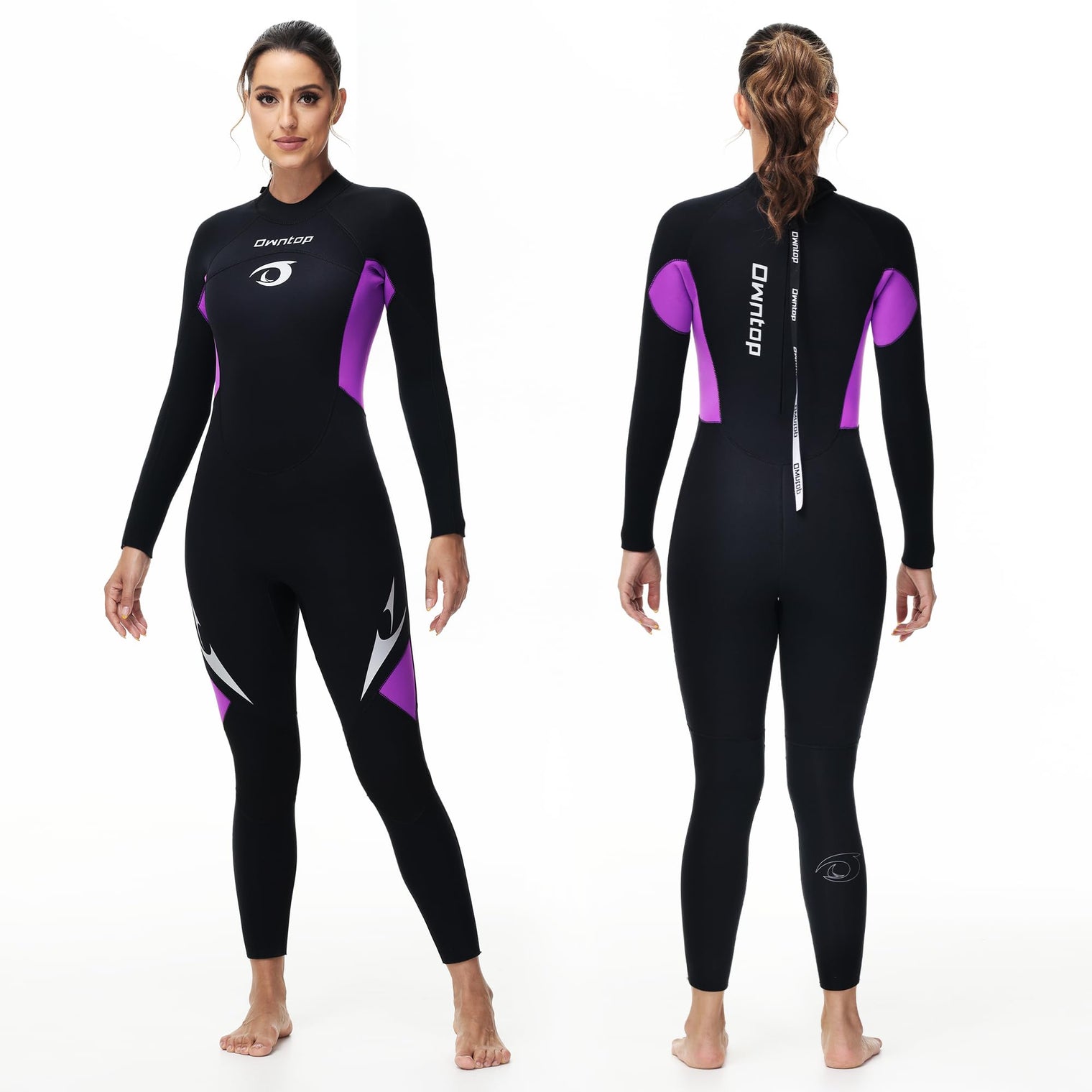 Owntop 5mm Women's Wetsuit - Back Zip Full Length Thermal Diving Suit