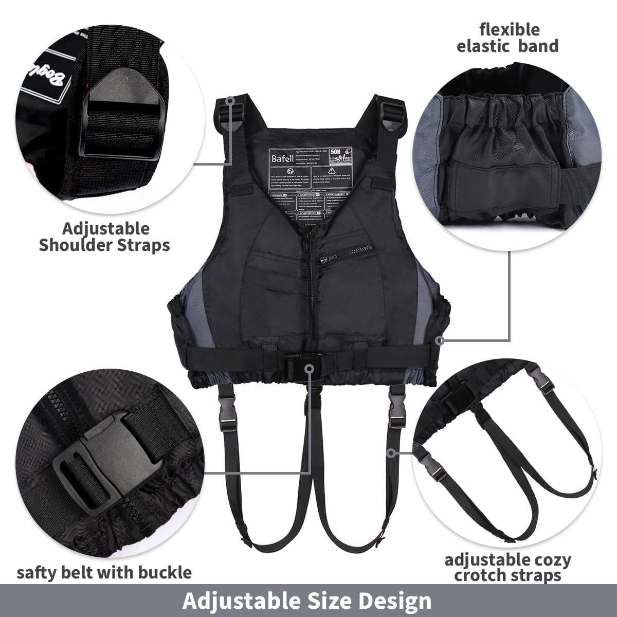 Owntop Adjustable Swim Vest - Universal Buoyancy Aid for Water Sports