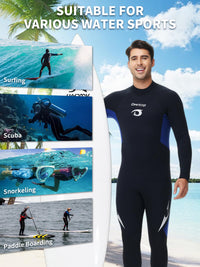 Owntop 5mm Men's Wetsuit - Back Zip Full Length Thermal Diving Suit