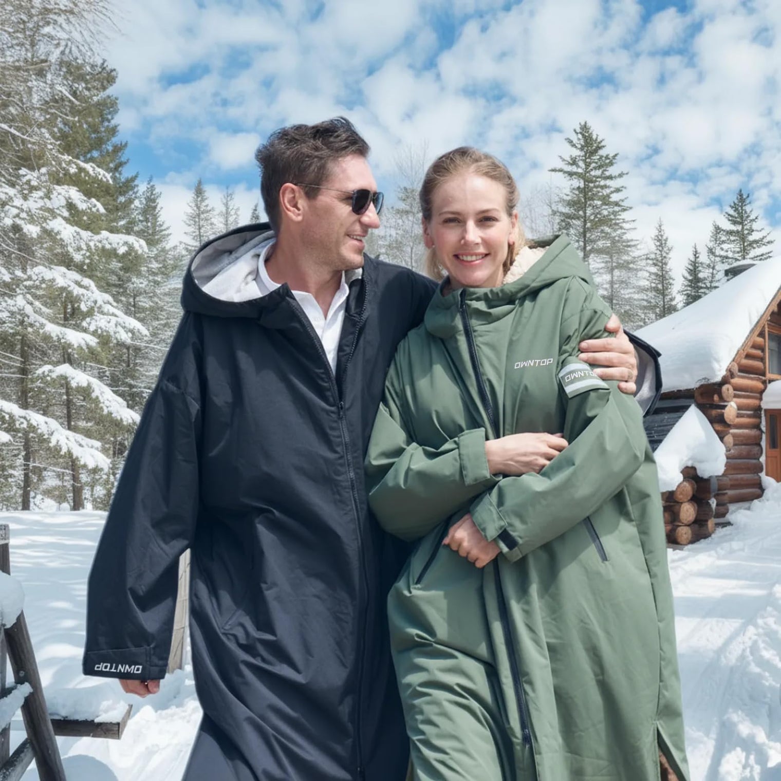 Owntop Bat Wing Swim Parka - 3-Second Dry Changing Robe for All Ages