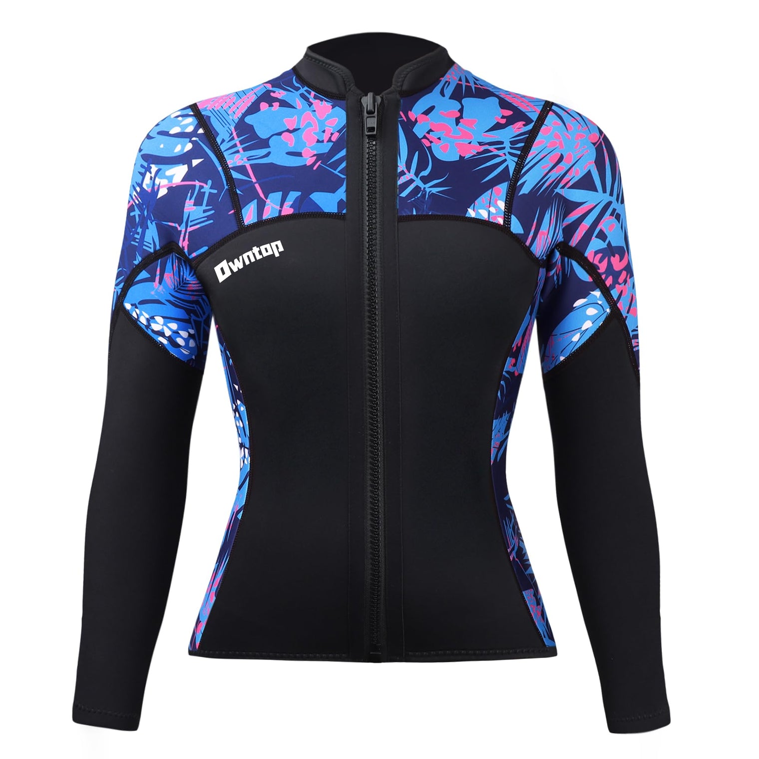 Owntop 2MM Wetsuit Top for Women - Long Sleeve Thermal Swim Jacket