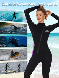 Owntop 5mm Women's Wetsuit - Full Length Thermal Protection for Water Sports