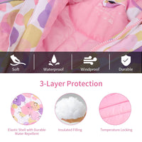 Kids All-in-One Snowsuit - Waterproof Ski Jumpsuit for Boys & Girls