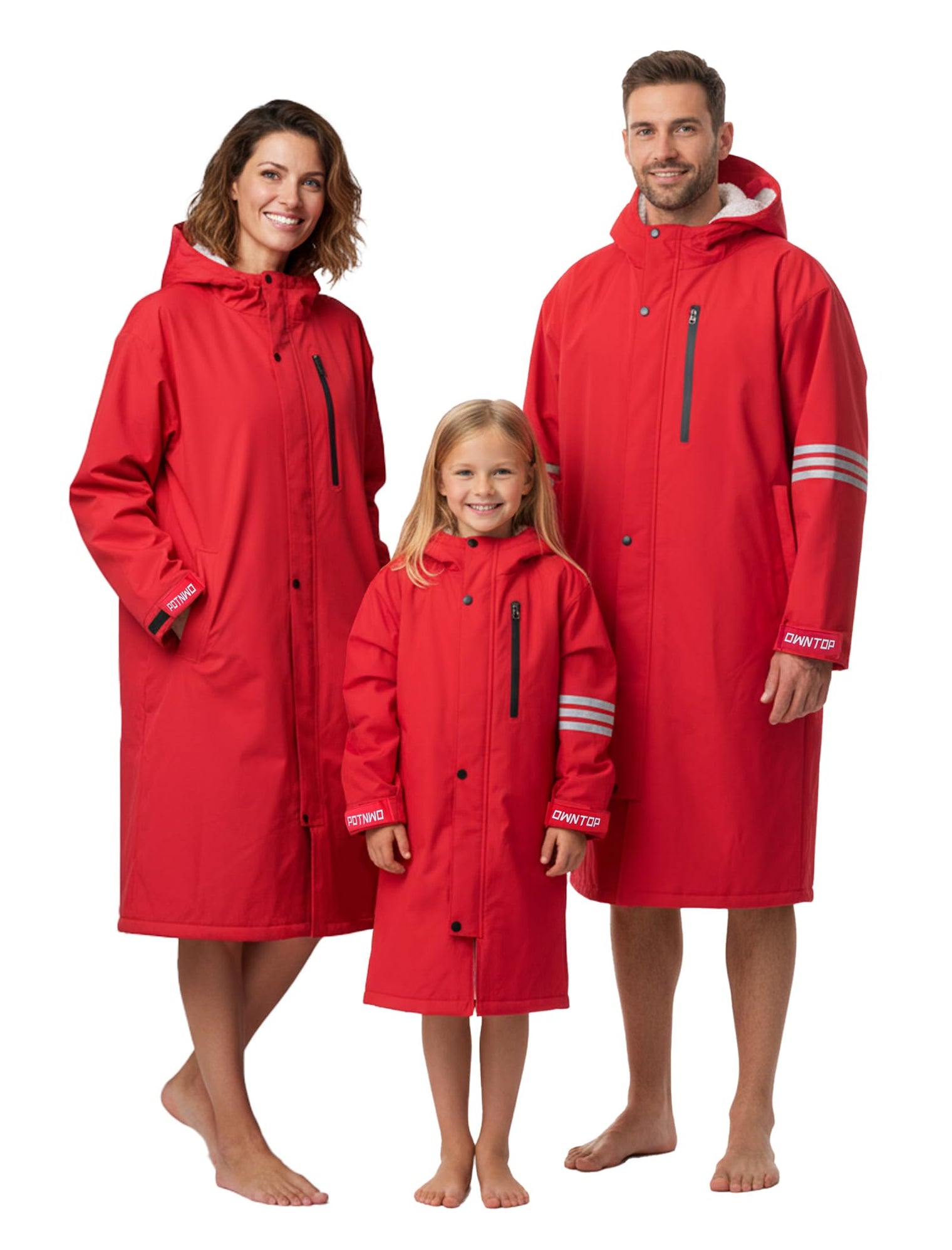 Owntop Waterproof Swim Parka - All-Season Changing Robe for Kids & Adults