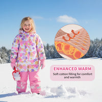 Kids All-in-One Snowsuit - Waterproof Ski Jumpsuit for Boys & Girls
