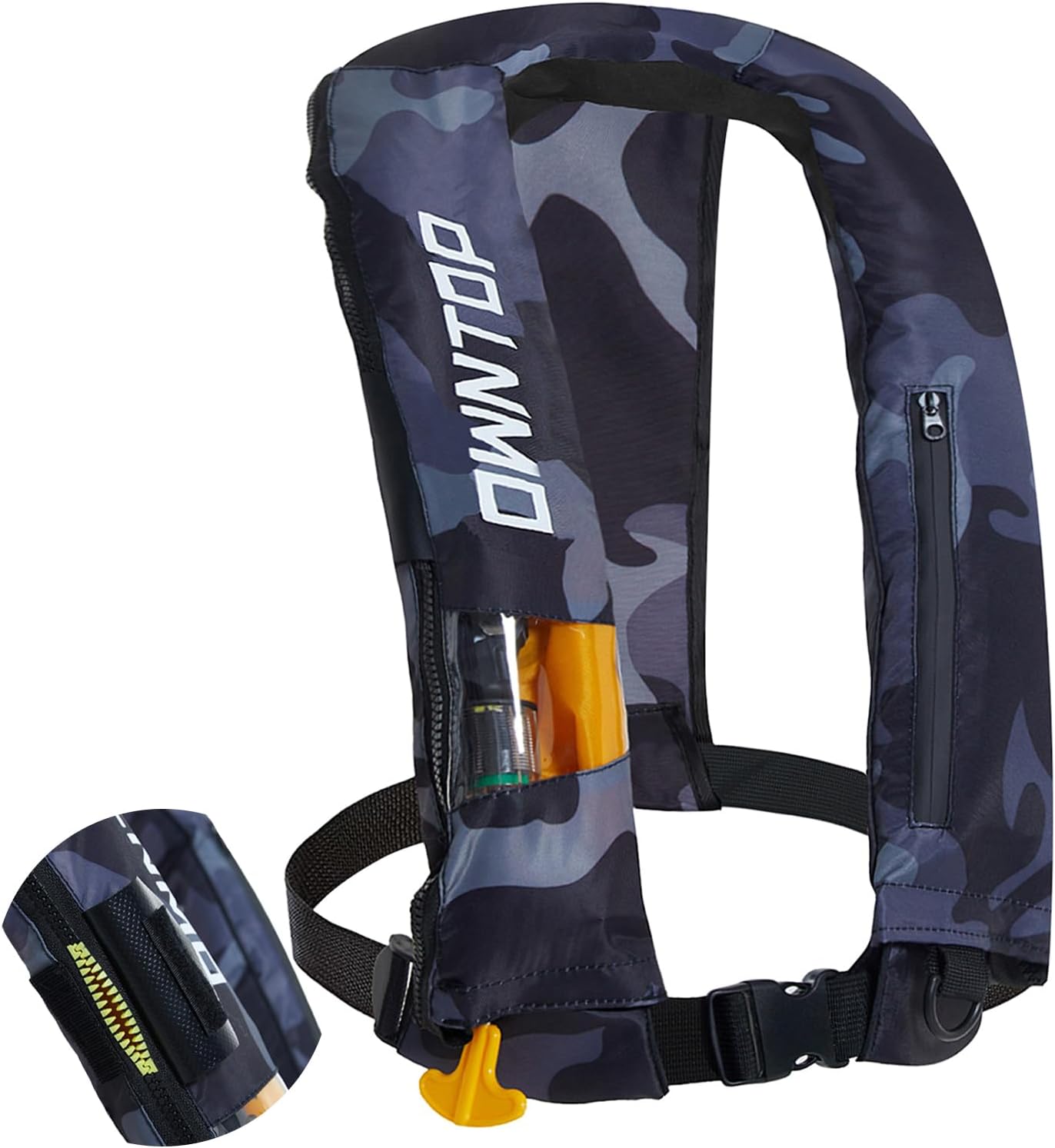 Owntop Dual-Mode Inflatable Vest - Automatic/Manual 100N Buoyancy Aid