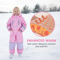 Kids All-in-One Snowsuit - Waterproof & Reflective Winter Jumpsuit