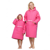 Owntop Waterproof Surf Poncho - Fleece Lined Changing Robe with Front Pocket