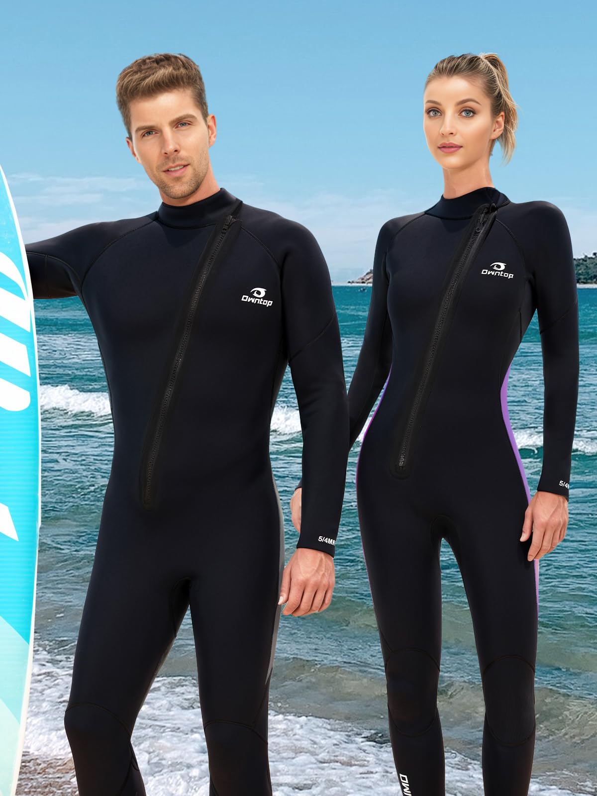 Owntop 5mm Men's Wetsuit - Full Length Thermal Protection for Water Sports