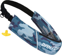 Owntop Auto/Manual Inflatable Swim Vest - Dual-Mode Safety Belt for Water Sports