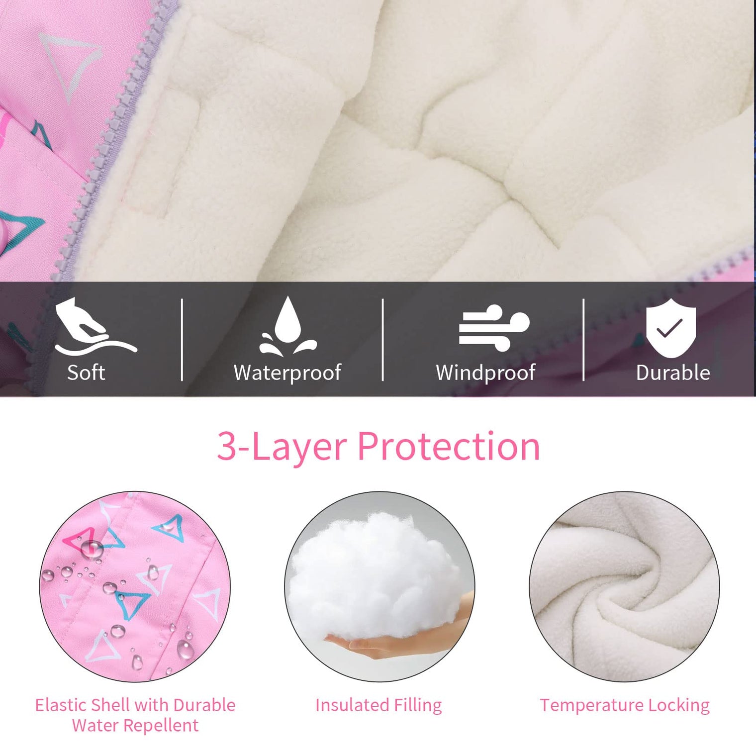 Kids All-in-One Snowsuit - Waterproof & Reflective Winter Jumpsuit