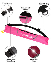 Owntop Auto/Manual Inflatable Swim Vest - Dual-Mode Safety Belt for Water Sports