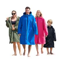 Owntop Waterproof Surf Poncho - Sherpa Lined Changing Robe with Custom Patch