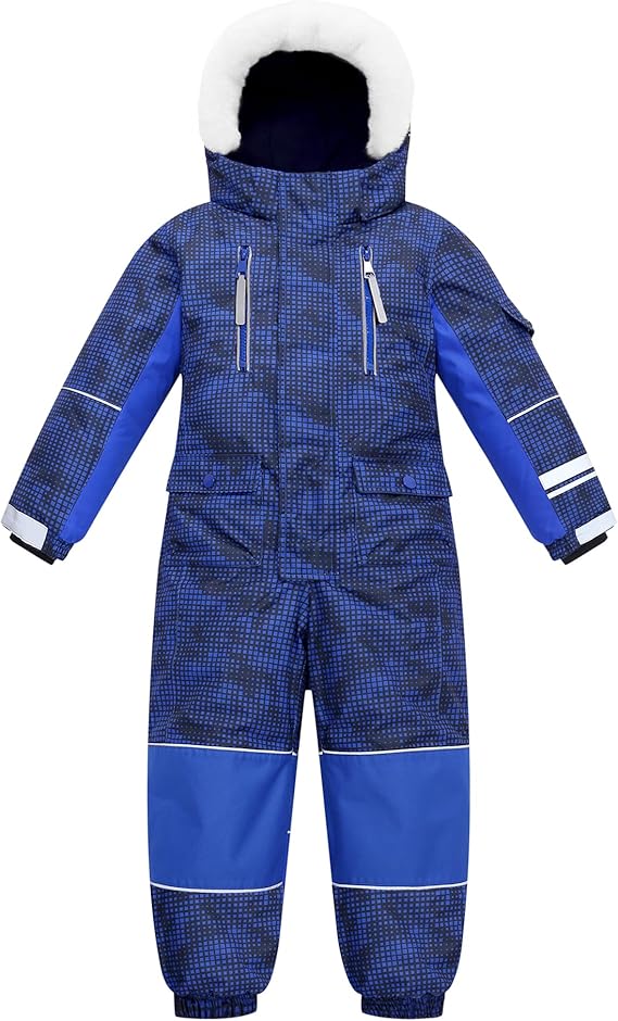 Kids All-in-One Snowsuit - Waterproof & Reflective Winter Jumpsuit
