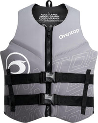 Owntop Neoprene Swim Vest - Adjustable Buoyancy Jacket for Water Sports
