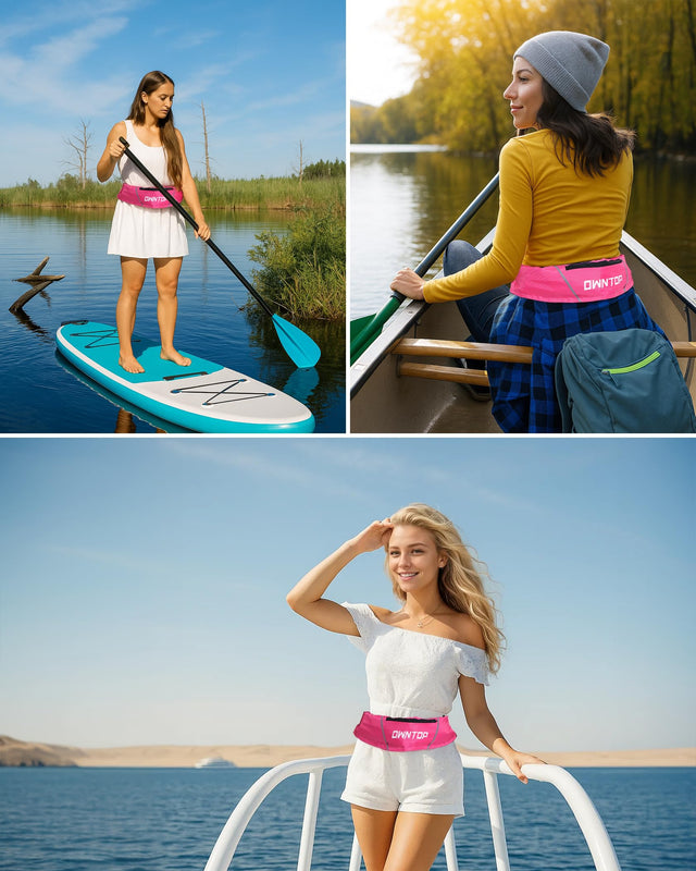 Owntop Auto/Manual Inflatable Swim Vest - Dual-Mode Safety Belt for Water Sports