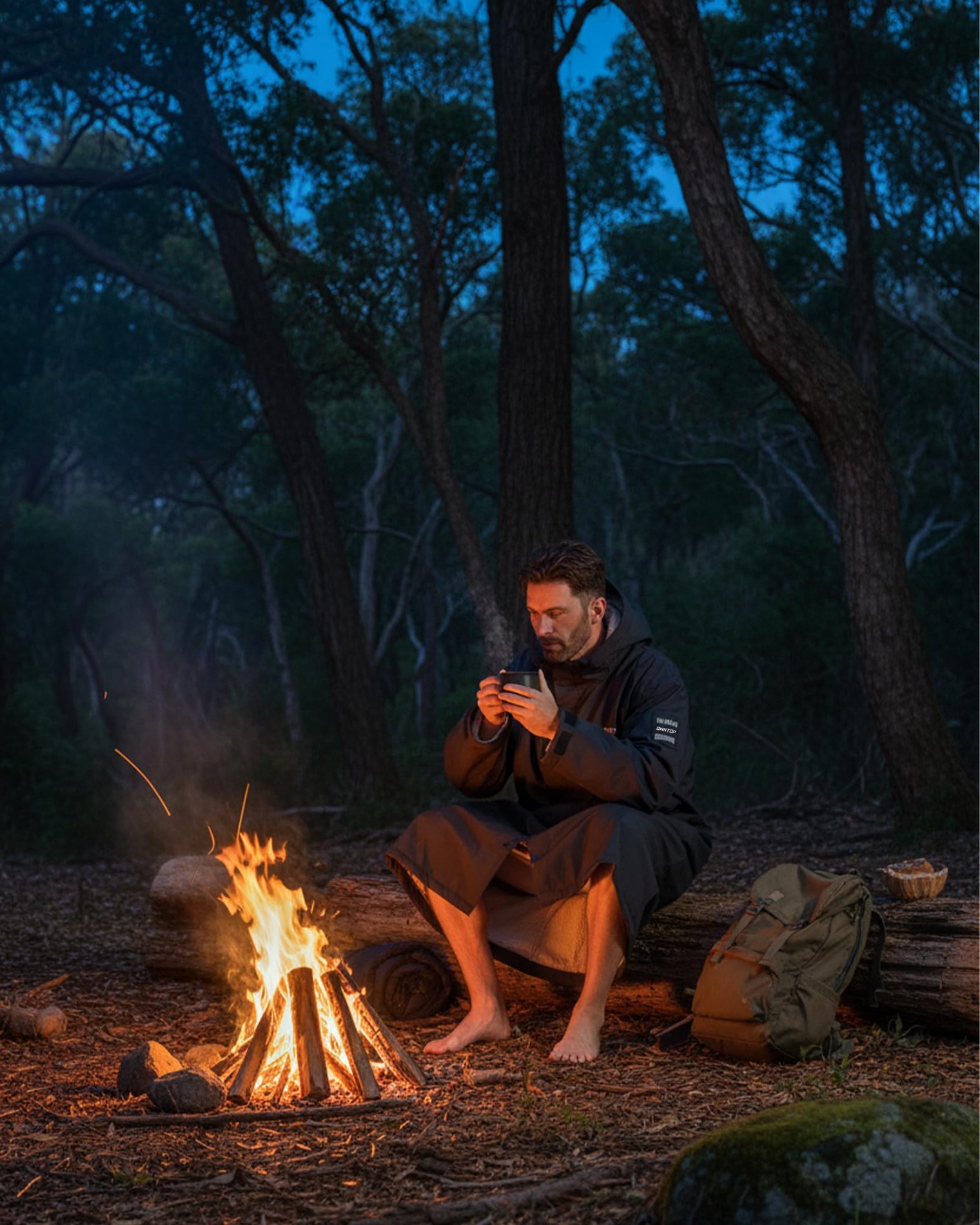 Owntop Waterproof Swim Parka - All-Ages Changing Robe with Sherpa Lining