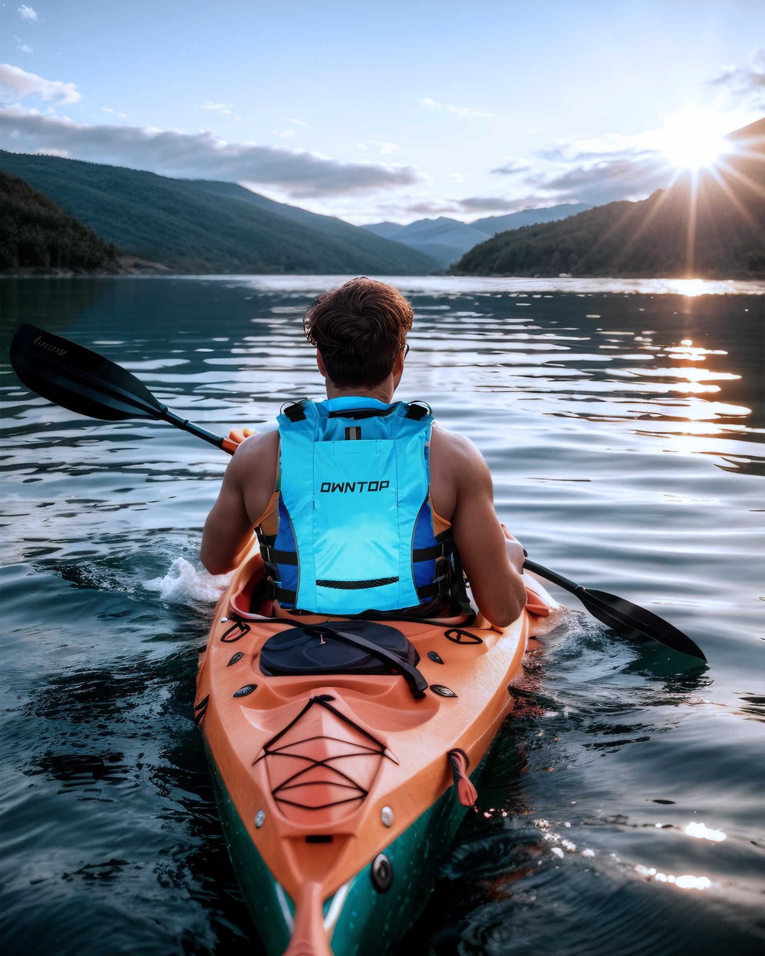 Owntop Ultra-Light Swim Vest - Hydration Compatible Jacket for Water Sports