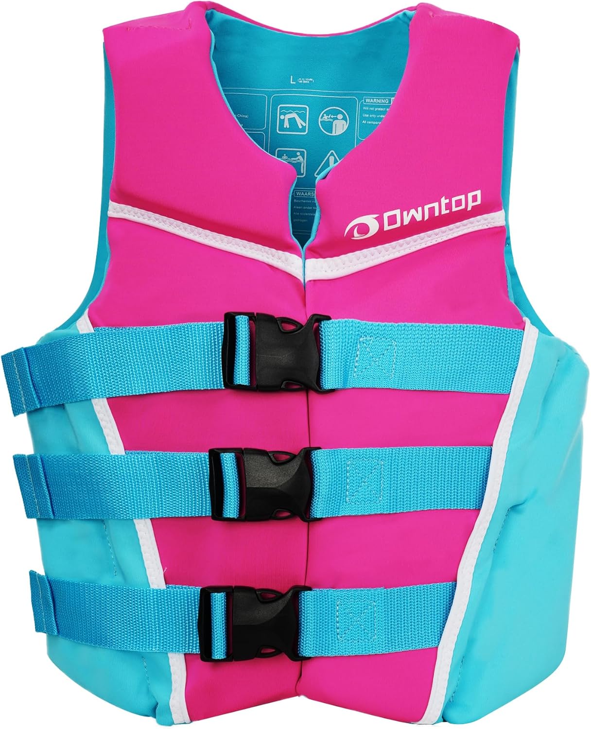 Owntop Youth Swim Vest - Adjustable Neoprene Jacket for Active Kids